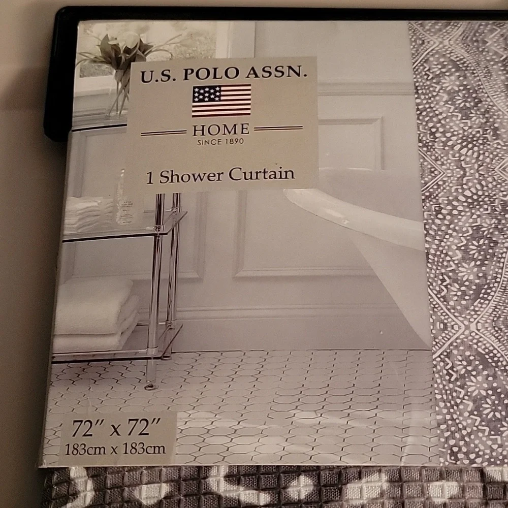 (J26) U.S. Polo Assn. 1 shower curtain